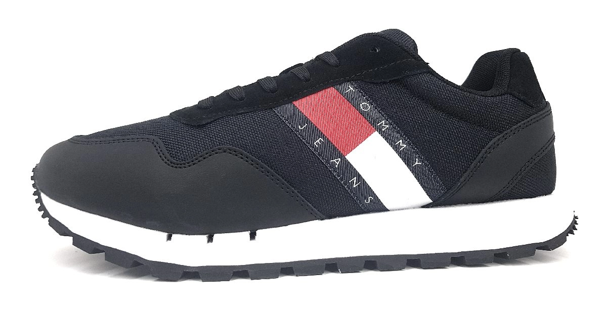 Tommy Hilfiger retro runner ESS EM0EM01081 Schwarz BDS black