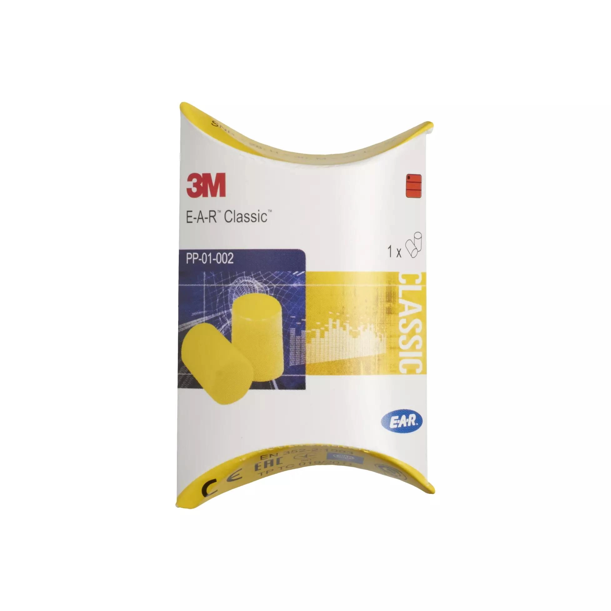 3M E-A-R Classic Gehörschutzstöpsel in Einwegspenderbox, 250 Paar
