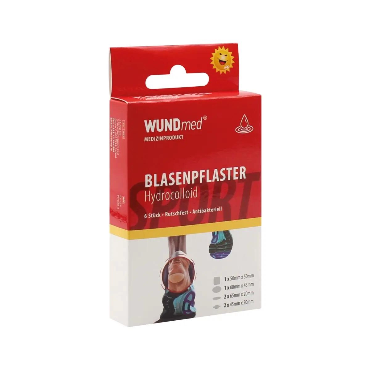 WUNDmed Blasenpflaster Hydrocolloid, 6 Stk