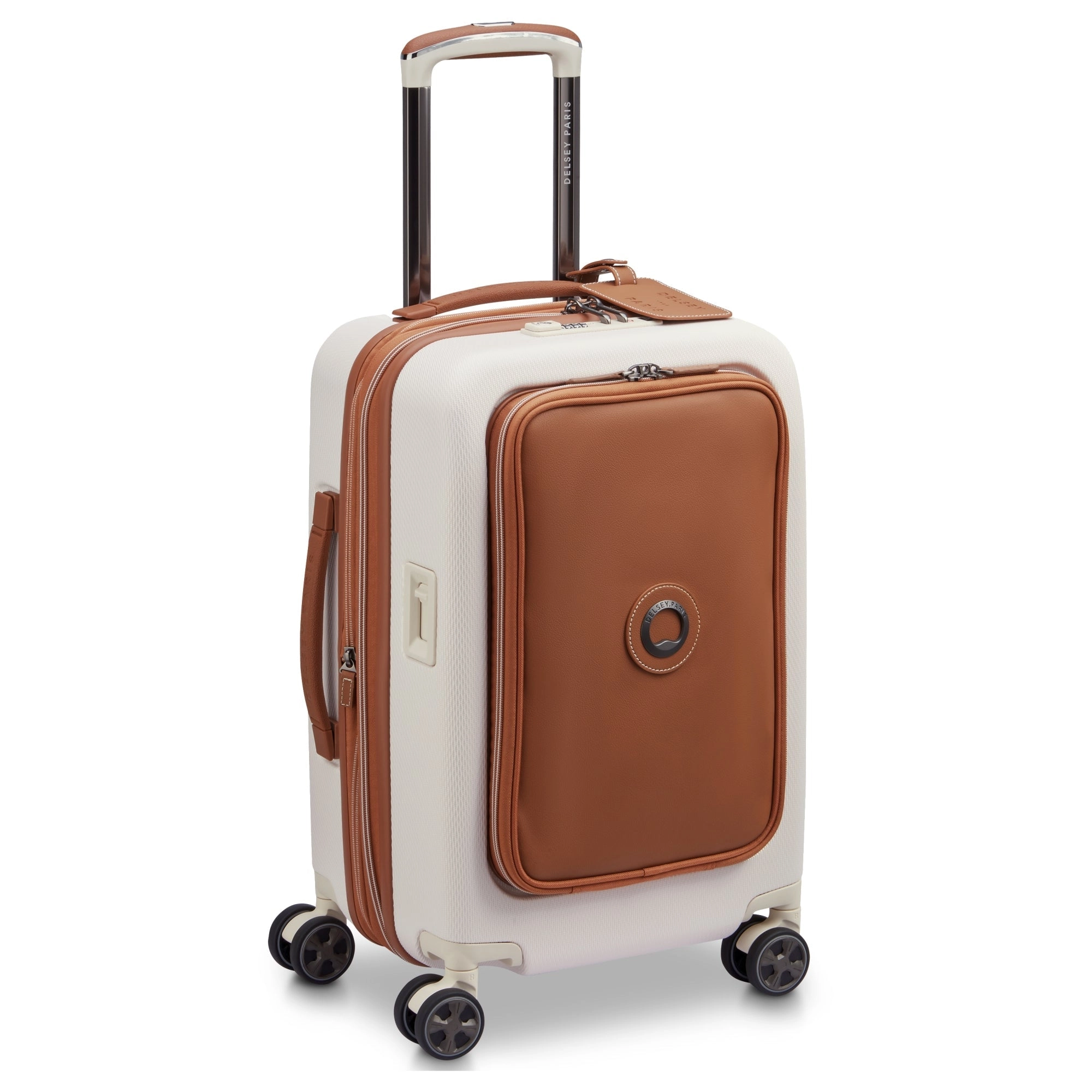 Delsey Paris Chatelet Air 2.0 - 4-Rollen-Kabinentrolley 55 cm erw. 14" USB (angora)