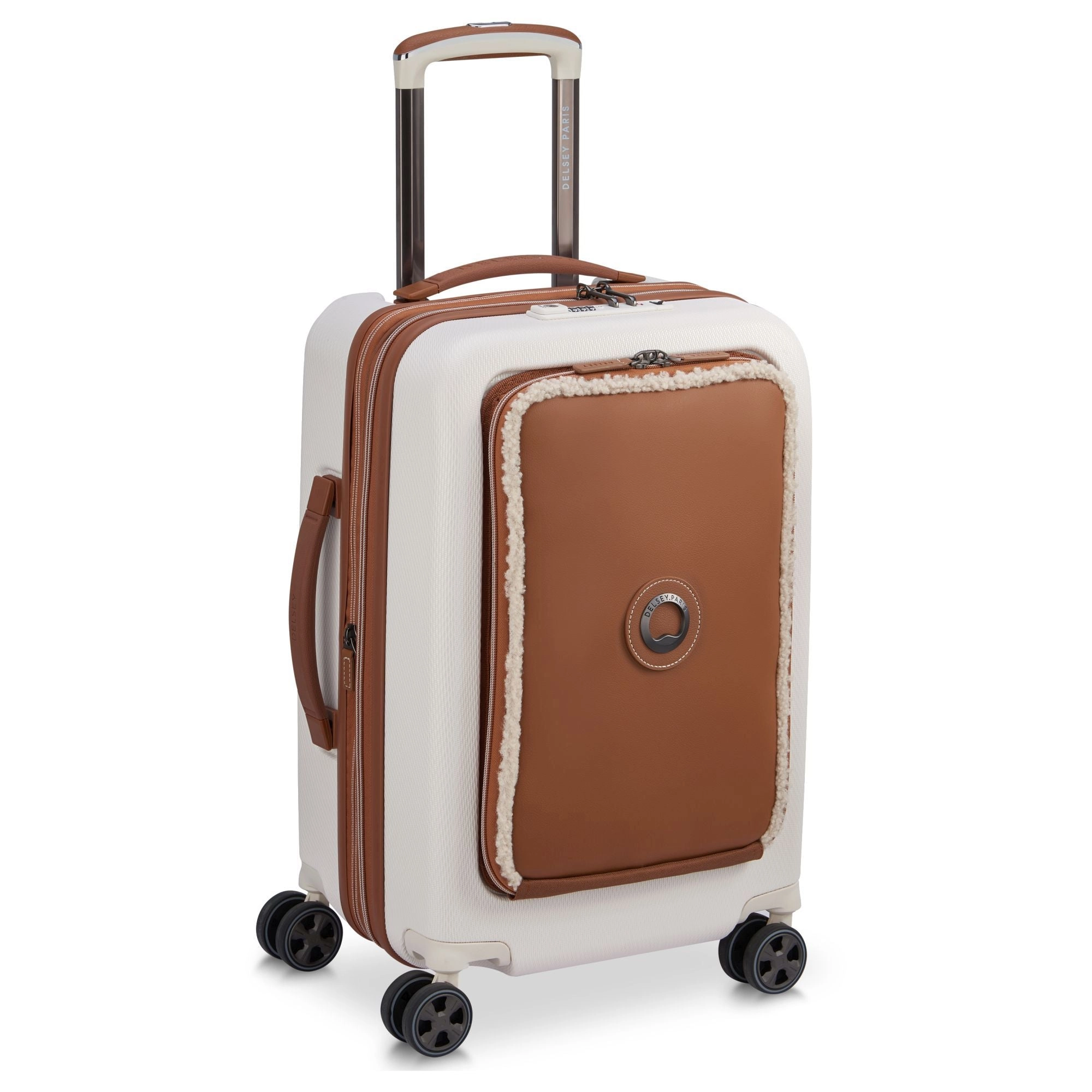 Delsey Paris Chatelet Air 2.0 - 4-Rollen-Kabinentrolley 55 cm erw. 14" USB (angora)