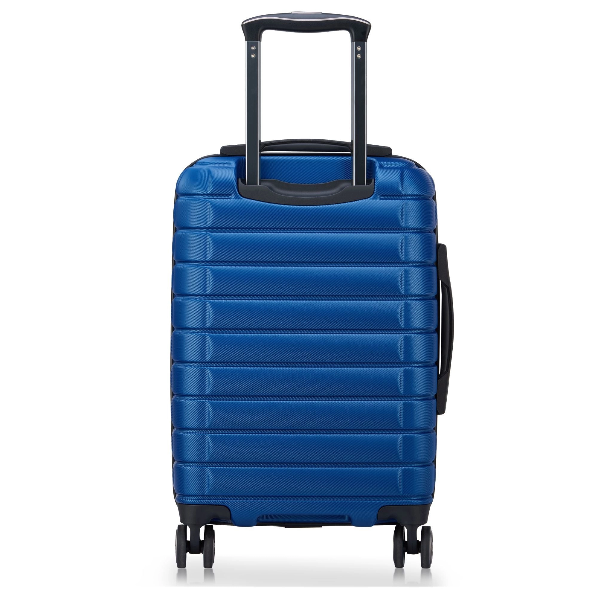 Delsey Paris Shadow 5.0 - 4-Rollen-Kabinentrolley mit Vordertasche S 55 cm erw. USB (blau)