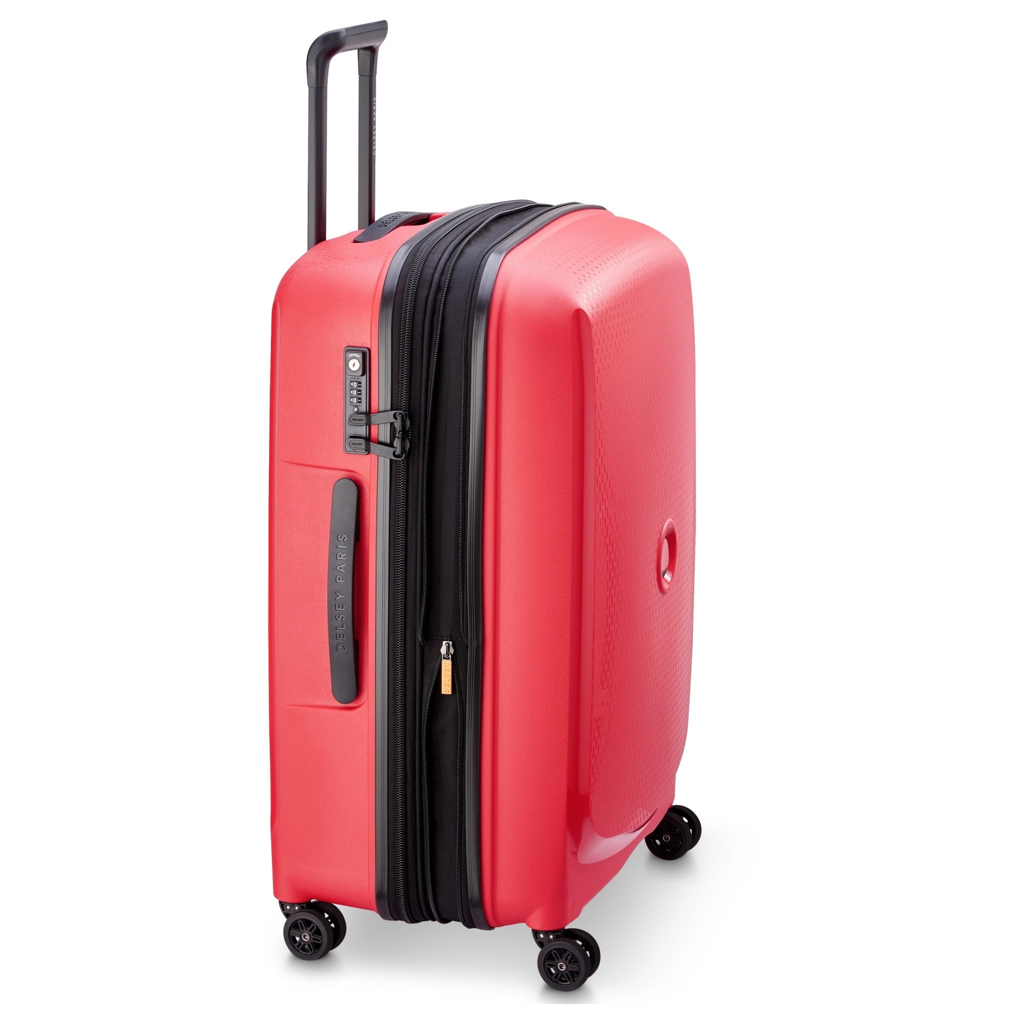 Delsey Paris Belmont Plus - 4-Rollen-Trolley recycelt 71 cm erw. (orange)