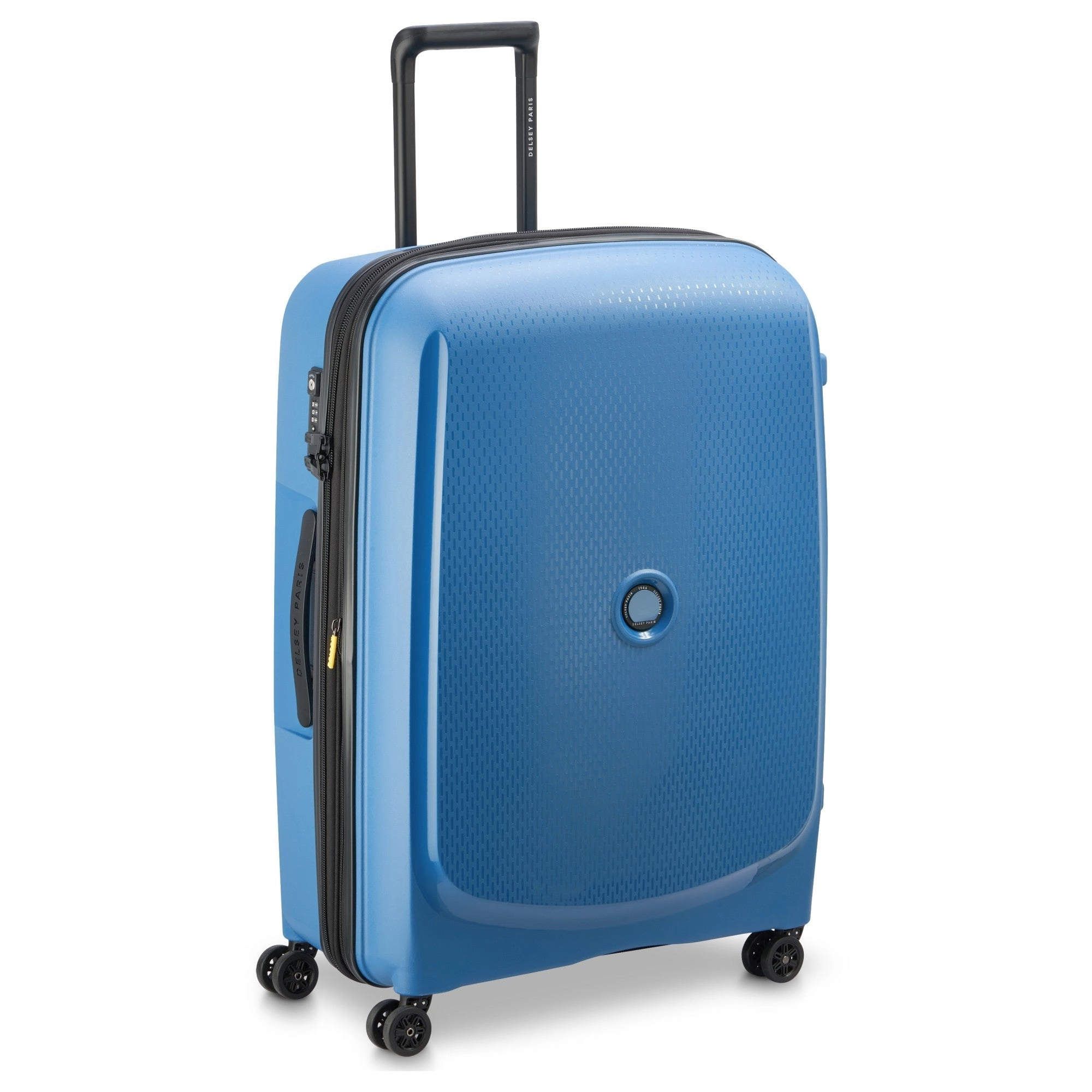 Delsey Paris Belmont Plus - 4-Rollen-Trolley recycelt 76 cm erw. (zink blau)