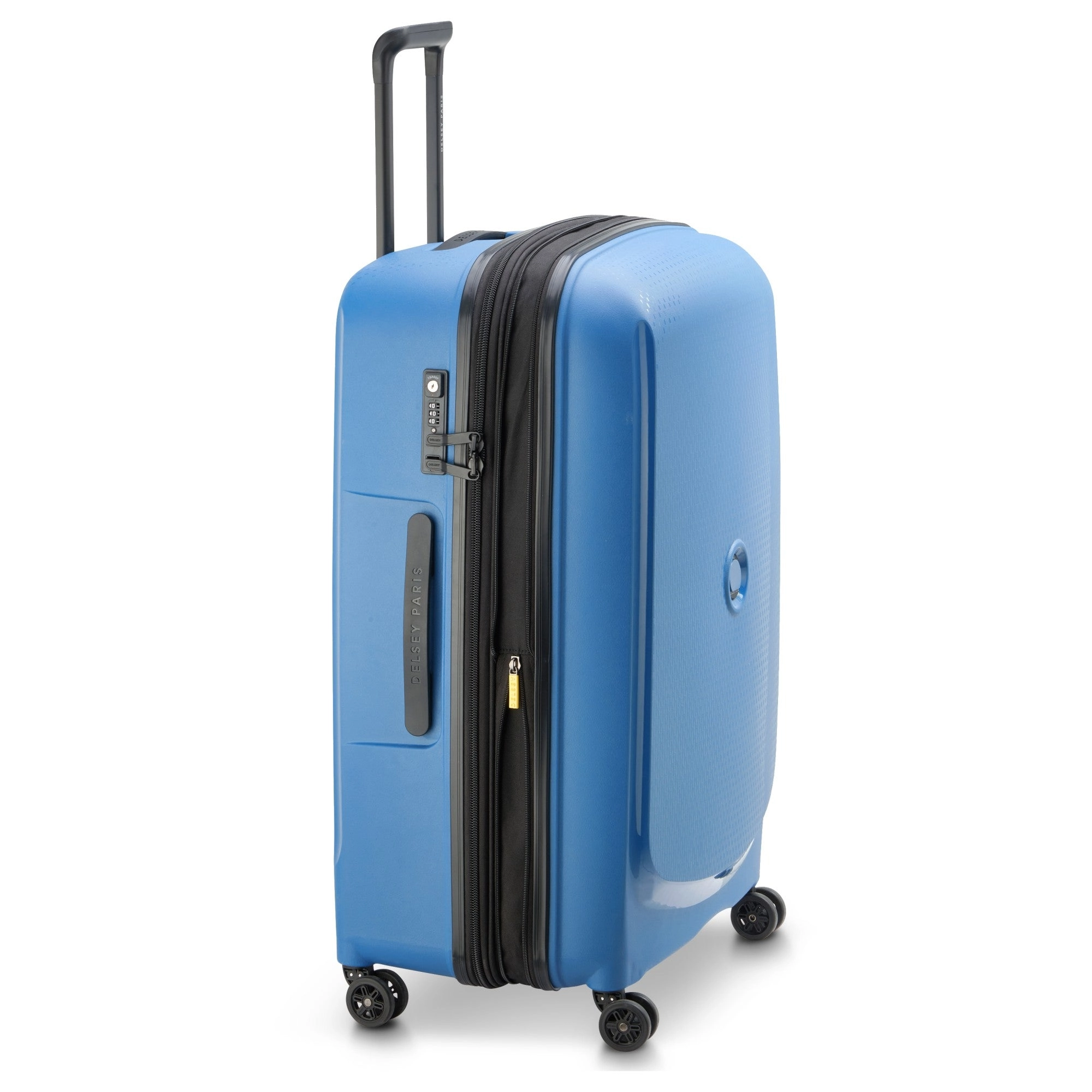 Delsey Paris Belmont Plus - 4-Rollen-Trolley recycelt 76 cm erw. (zink blau)