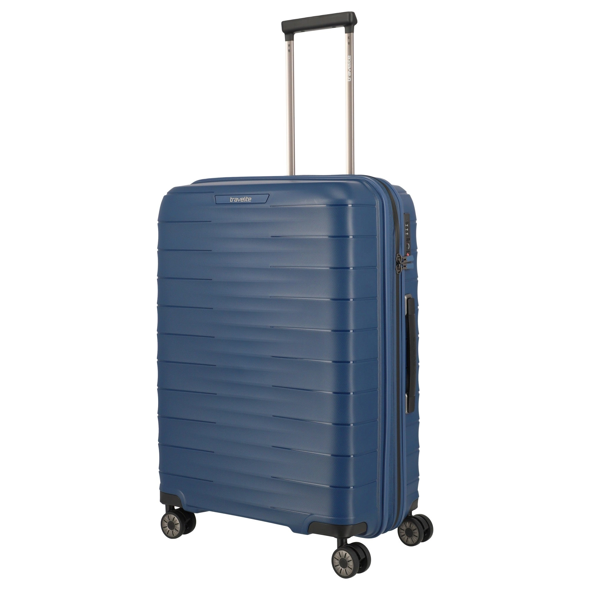 Travelite Mooby - 4-Rollen-Trolley M 66 cm erw. (marine)