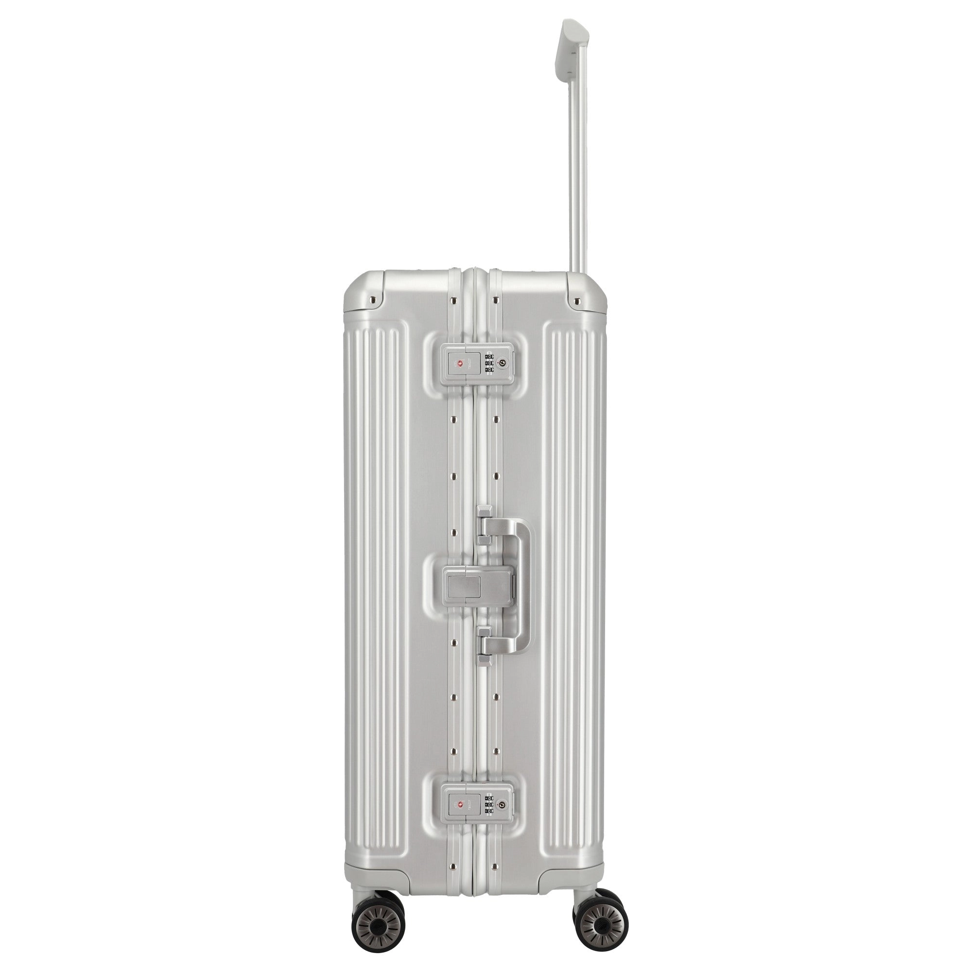 Travelite Next - 4-Rollen-Trolley L 77 cm (silber)