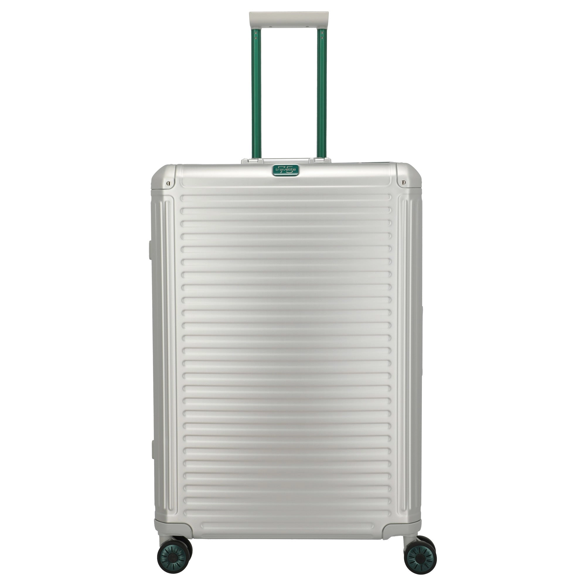 Travelite Next 75 Jahre Jubiläums-Edition - 4-Rollen-Trolley L 77 cm (silber-grün)