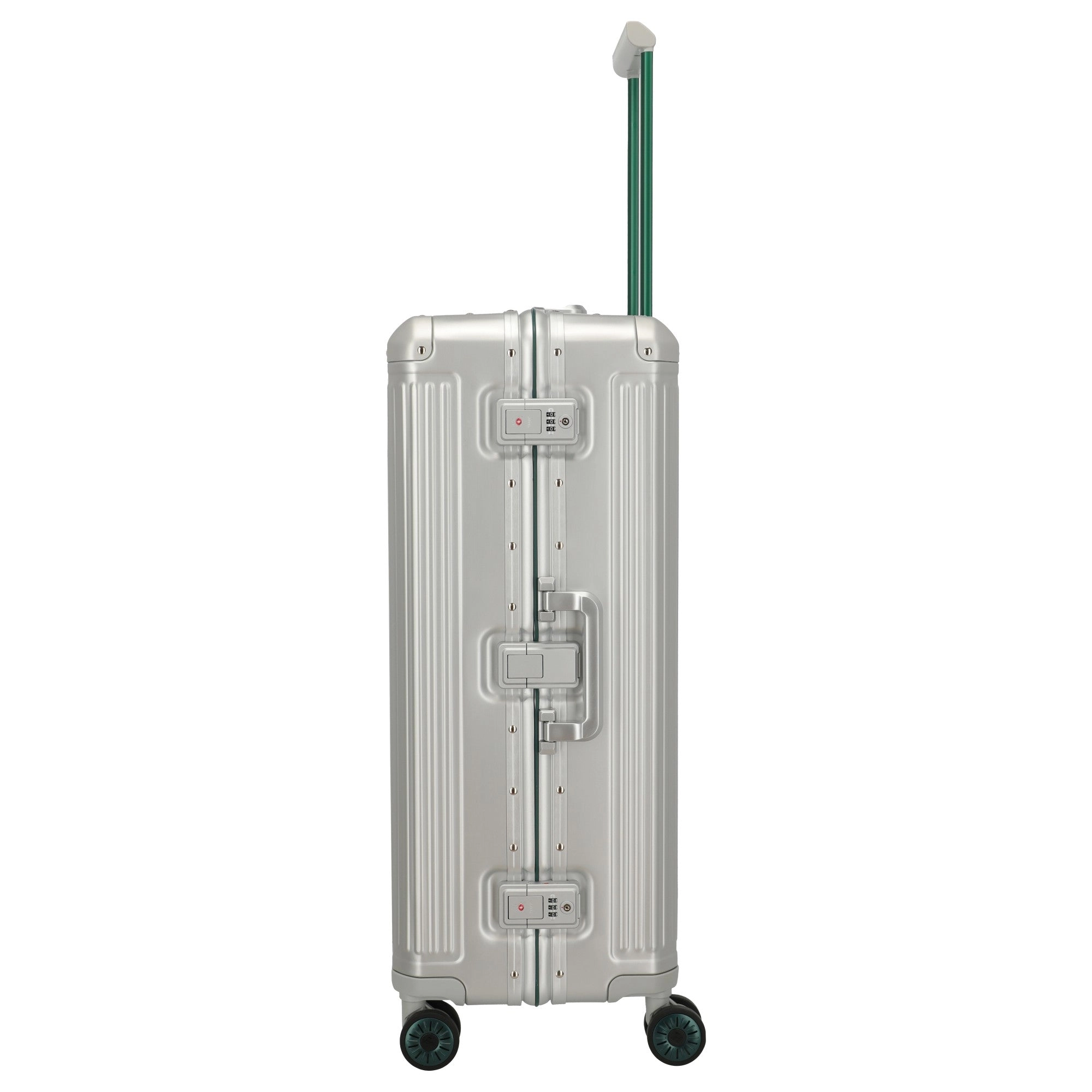 Travelite Next 75 Jahre Jubiläums-Edition - 4-Rollen-Trolley L 77 cm (silber-grün)