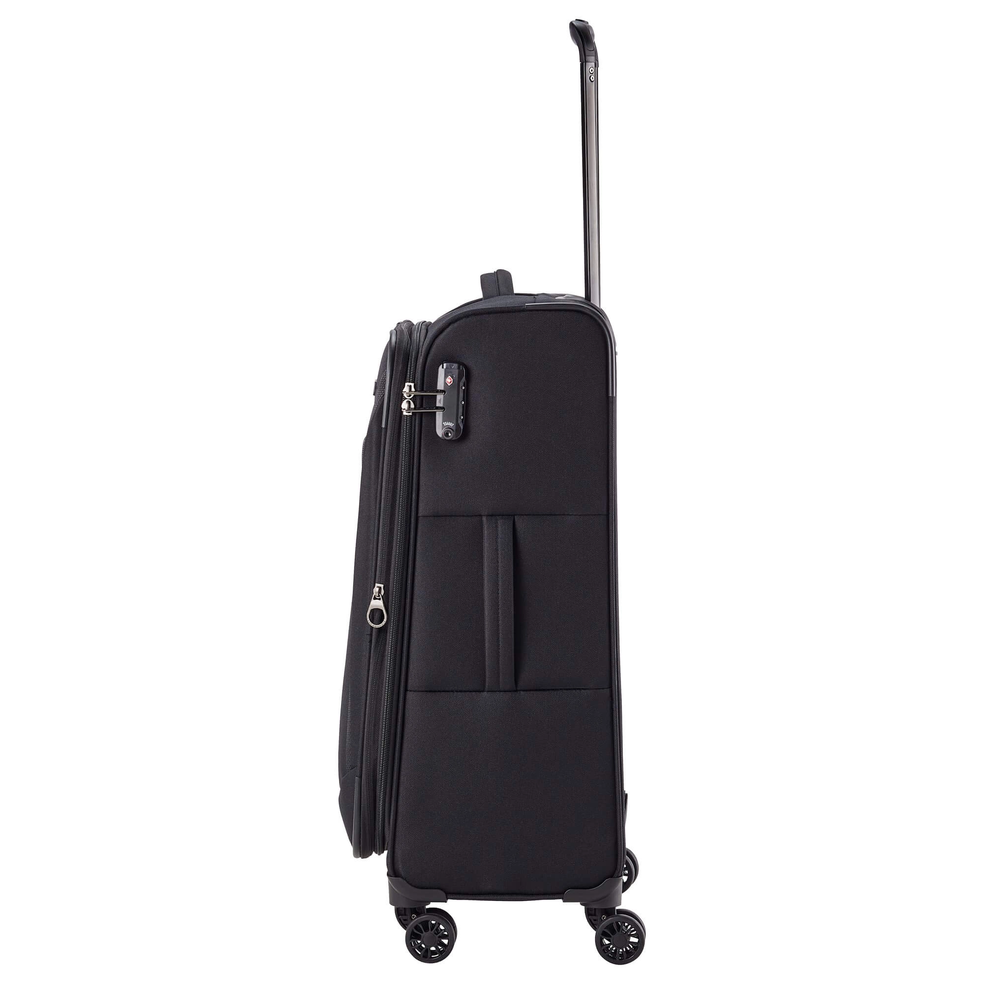 Travelite Chios - 4-Rollen-Trolley M 67 cm erw. (schwarz)