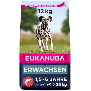 EUKANUBA Trockenfutter Hund Large Breed Adult, mit Lachs & Gerste 12 kg