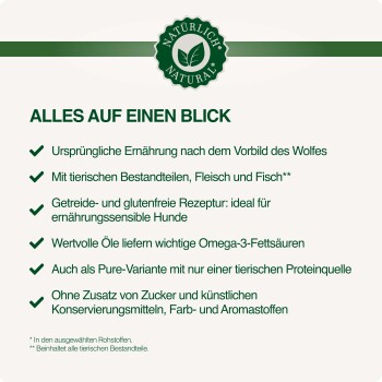 REAL NATURE WILDERNESS Pferdeherz 150 g