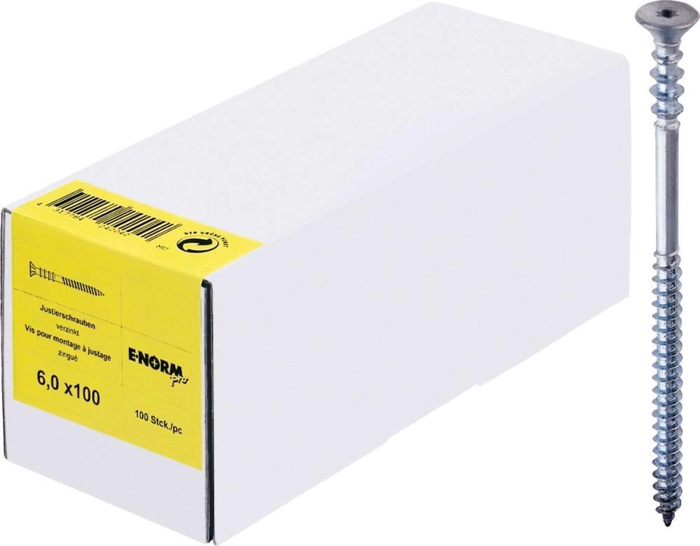 Justierschraube zn 6,0x 90 E-NORMpro 100 Stück