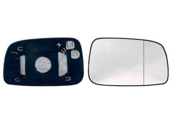 ALKAR Außenspiegelglas 6432265 Spiegelglas,Spiegelglas, Außenspiegel TOYOTA,AVENSIS Kombi (T25),COROLLA (ZZE12_, NDE12_, ZDE12_),AVENSIS (T25_)