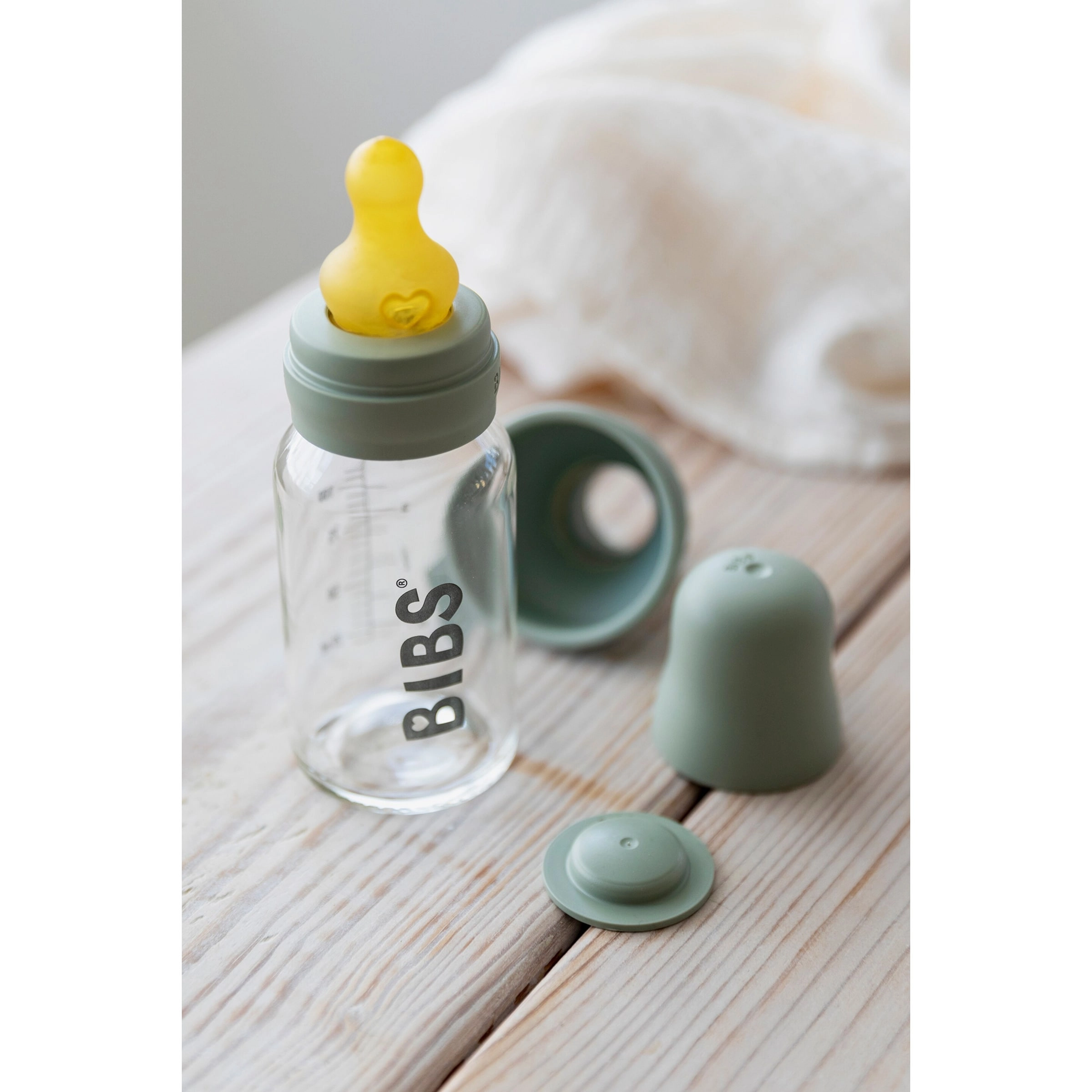 Bibs Babyflasche aus Glas, 120 ml, ab 0M