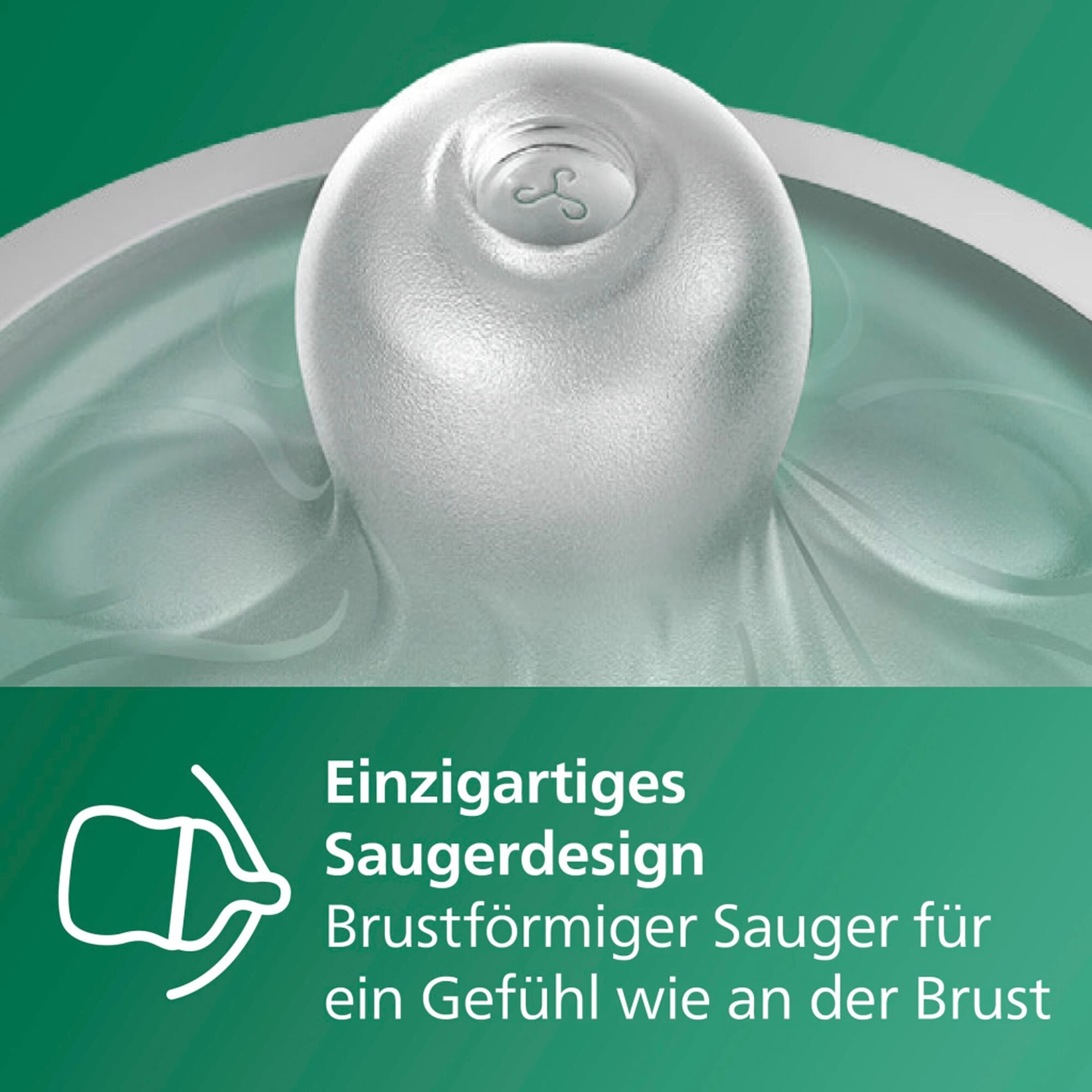 Philips Avent Babyflasche Natural Response, Glas, 240ml, ab 1M