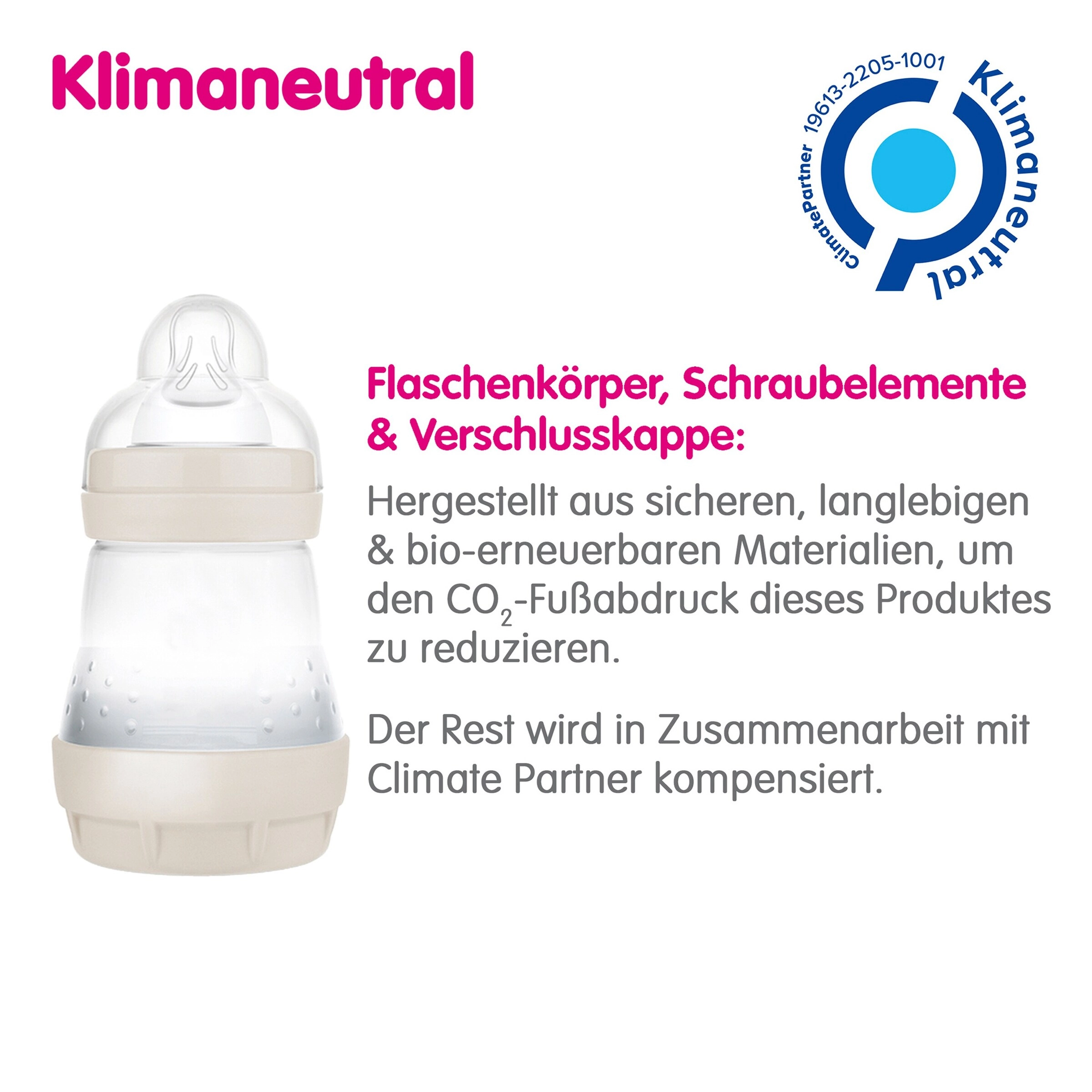 Mam Babyflasche Easy Start matt, Anti-Kolik, 160 ml, ab 0M