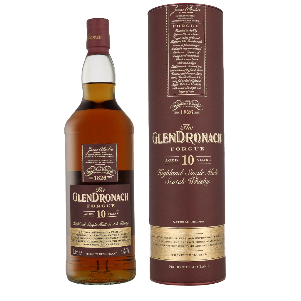 The Glendronach 10 Years Forgue 1ltr Whisky