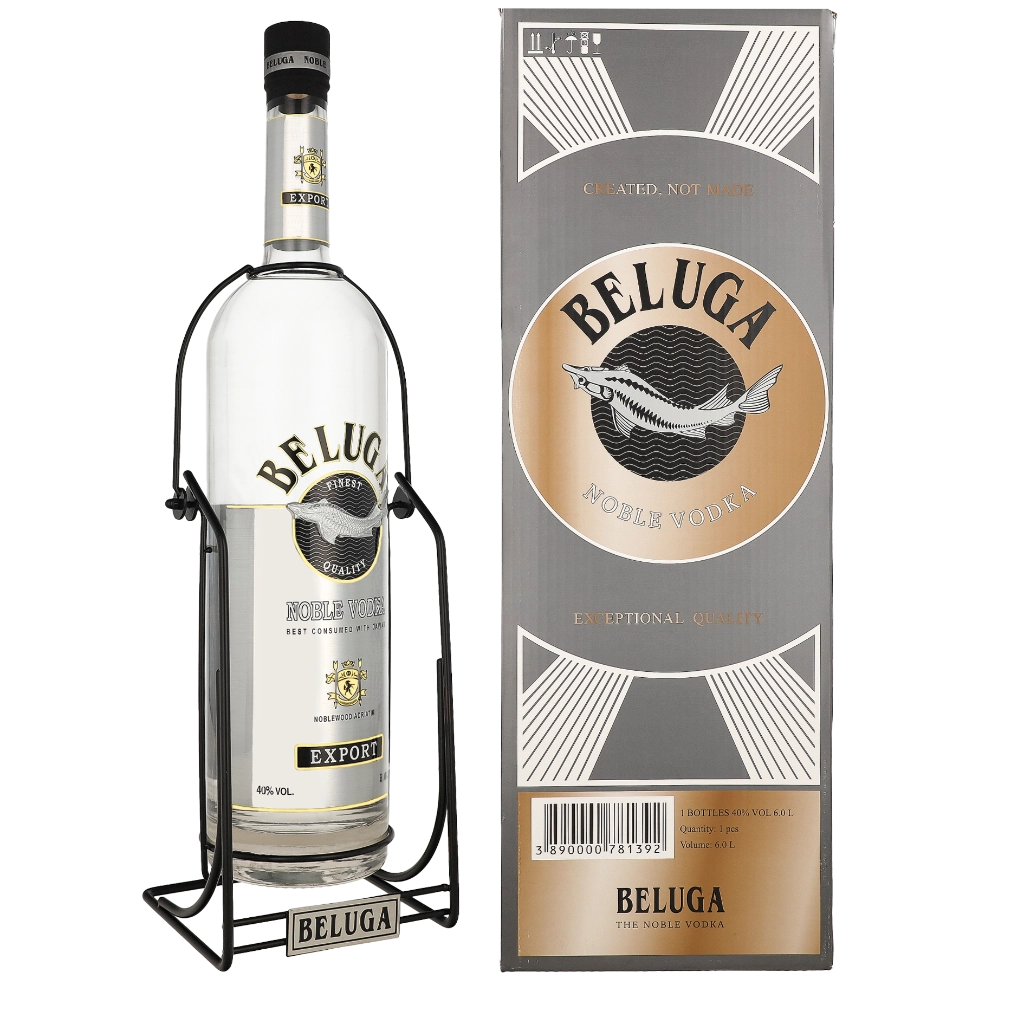 Beluga Noble + Cradle 6 liter Wodka Geschenkverpackung