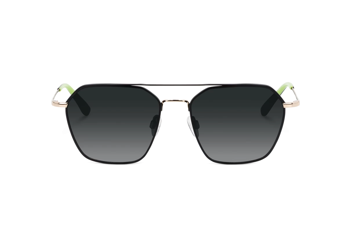 Sol No. 750 Damen Sonnenbrille mit und ohne Sehstärke / Schwarz / rechteckig