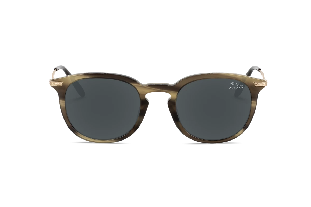 Jaguar 37281 Herren Sonnenbrille mit und ohne Sehstärke / Havanna / oval