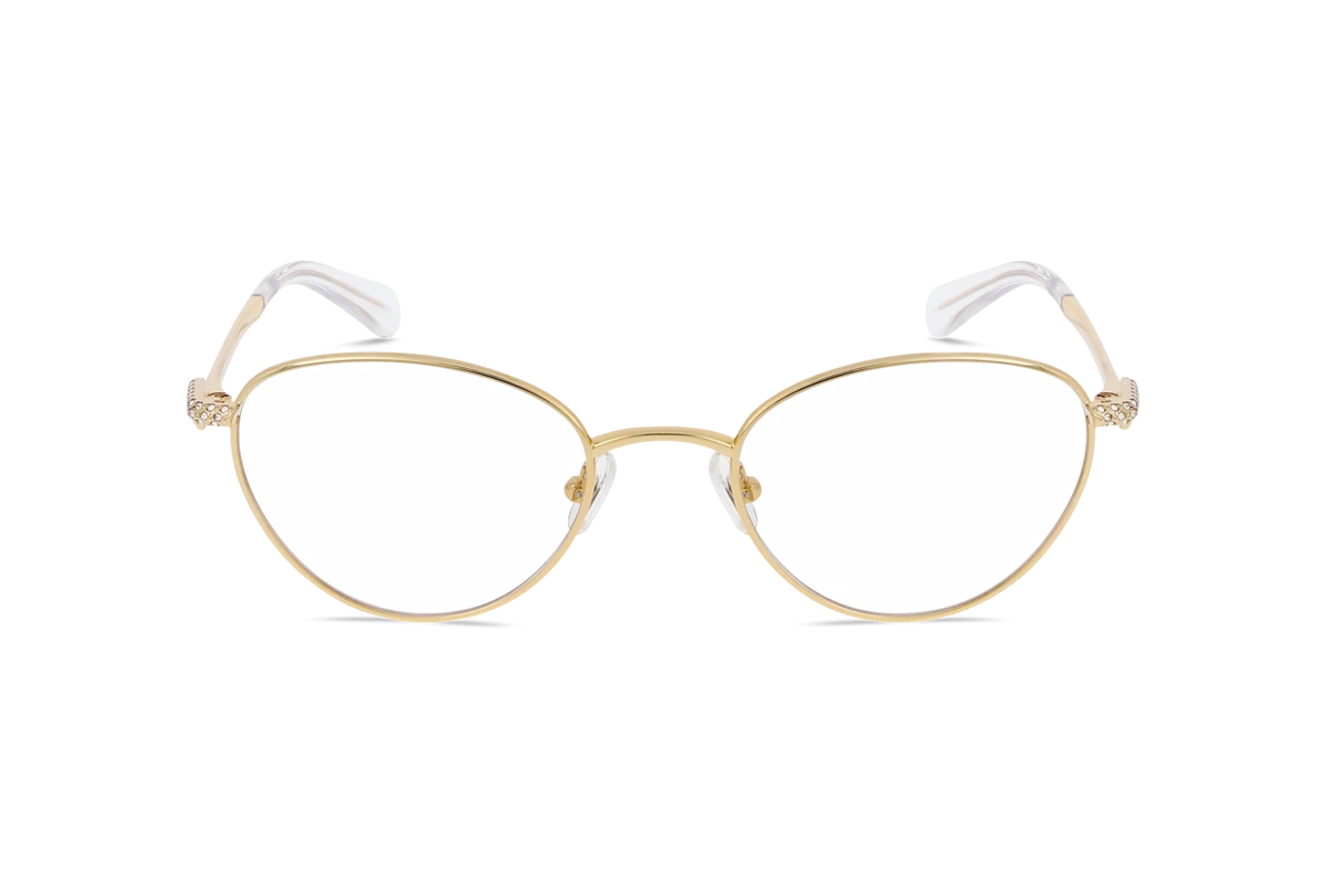Swarovski SK1002 Damen Brille mit und ohne Sehstärke / Gold / oval