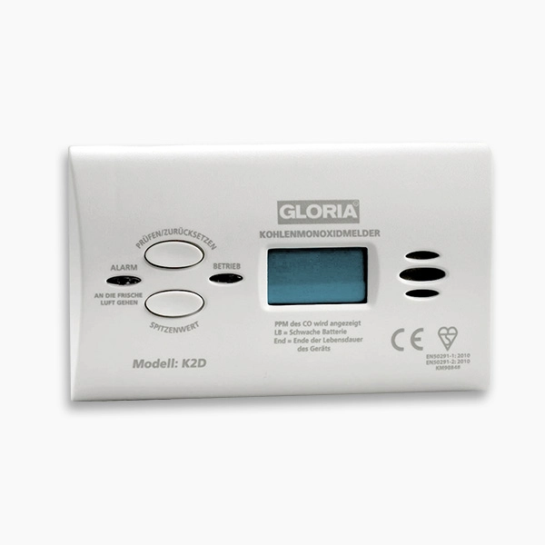 GLORIA CO-Melder K2D mit Display, Kohlenmonoxidmelder