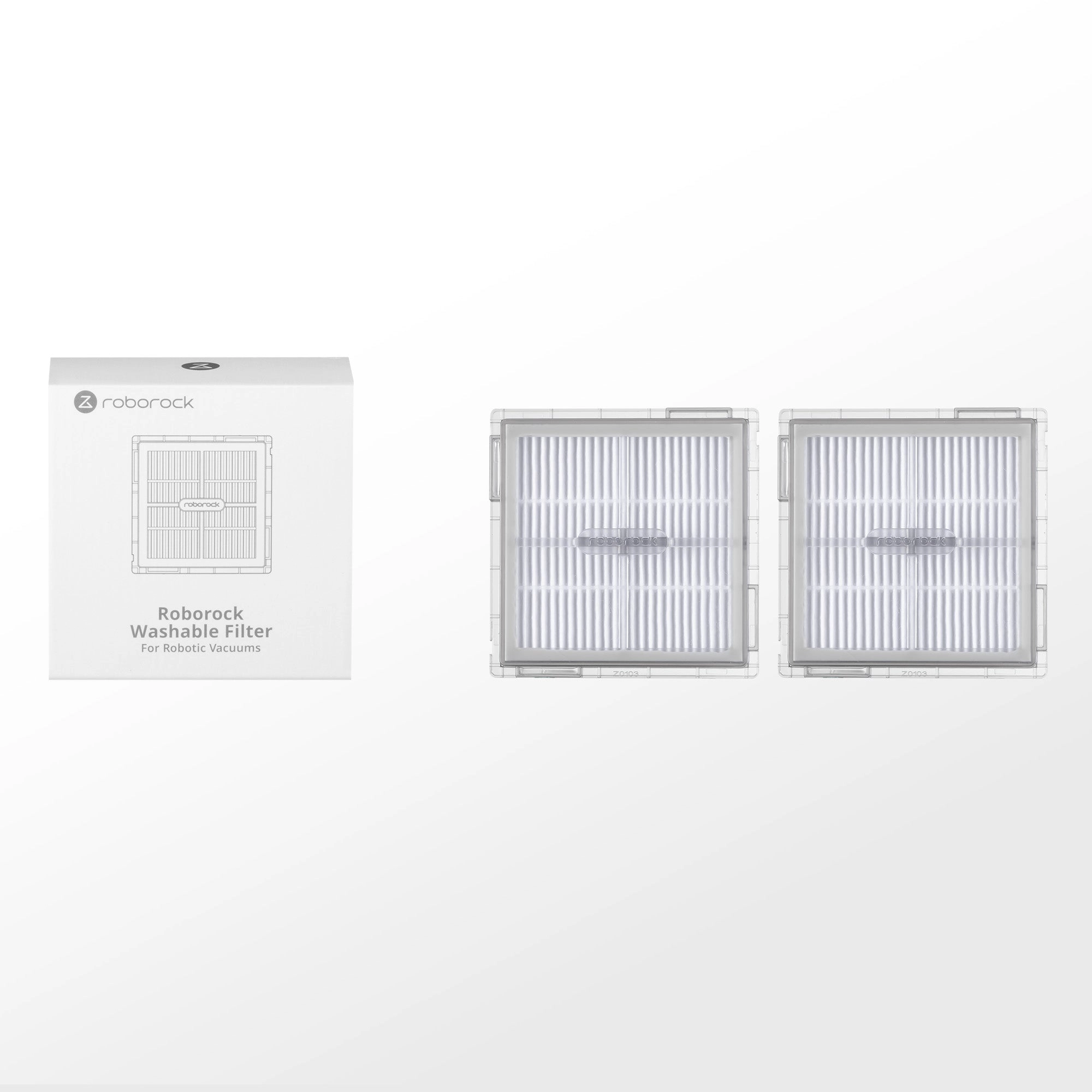 Roborock Waschbarer Filter 2 Stück für Q10 S5 Serie und Q10 X5 Serie