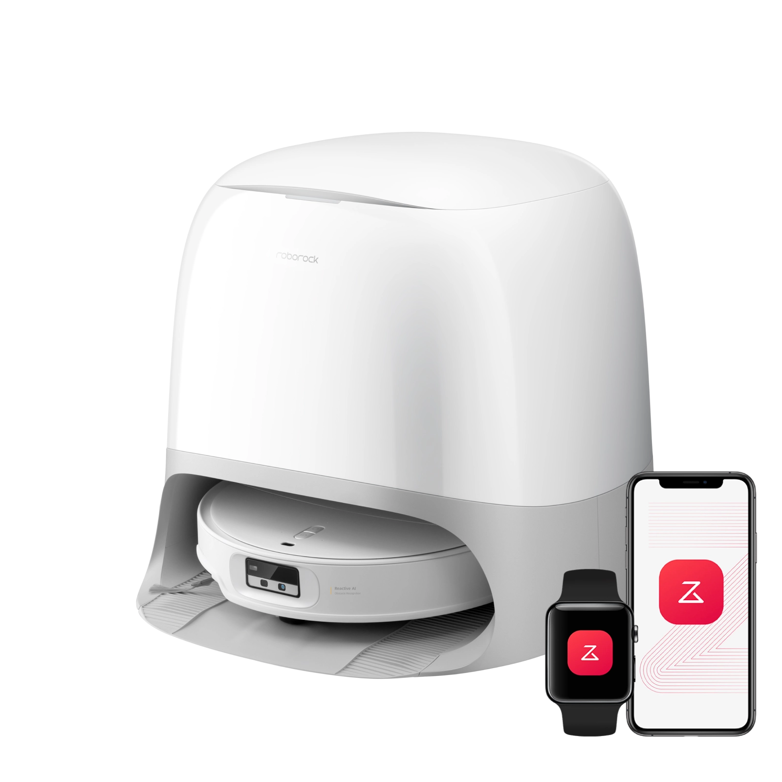 Roborock Qrevo Curv 2 Pro Saug- & Wischroboter, 25.000 Pa Saugkraft, 1