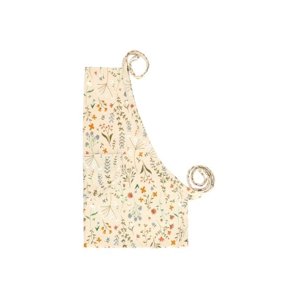 Kinderschürze, gots bio-baumwolle, feldblumen