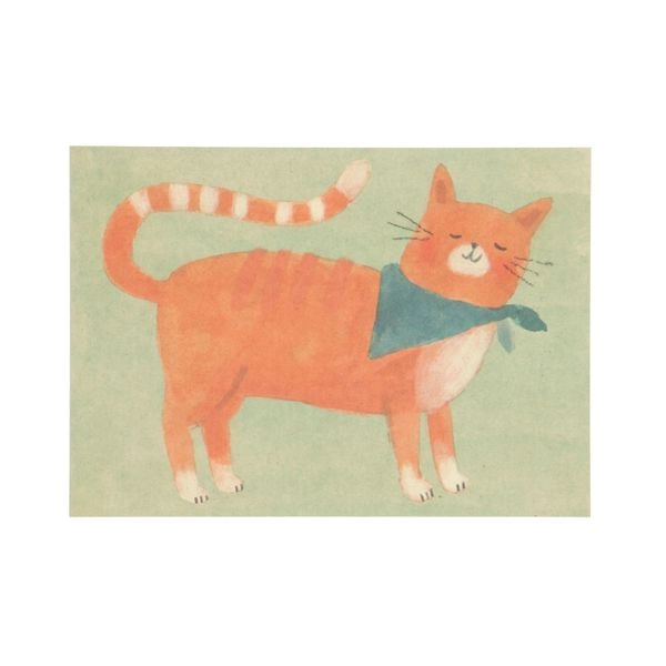 Karte katze mit schal