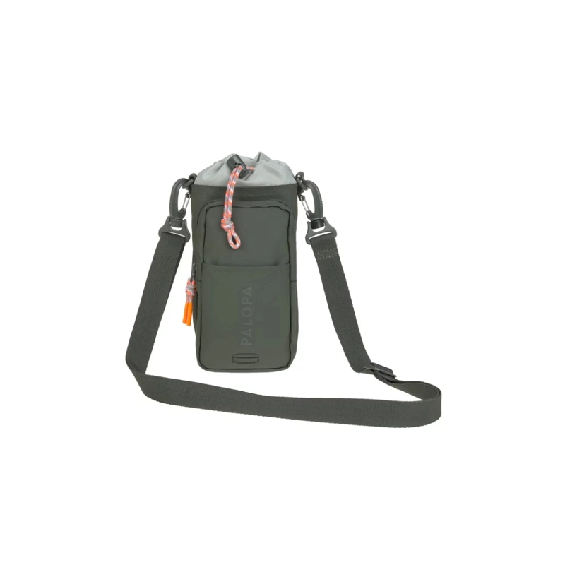 Palopa Flaschen- und Leckerlitasche Boudi in Dark Olive  Olive Leckerlibeutel | Gassitasche | viel Platz | für alle Utensilien | großes Flaschenfach |