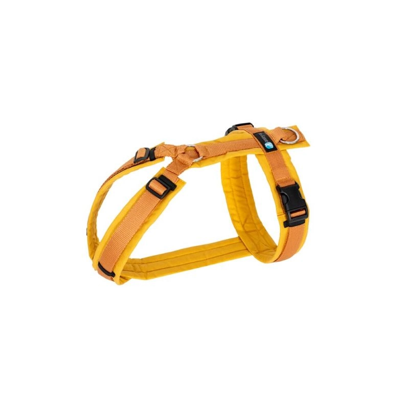 Annyx Brustgeschirr FUN Goldglöckchen M M Silber Grau für Welpen | für alle Hunde | verstellbar | gepolstert | ergonomisch | rückenschonend | optimale