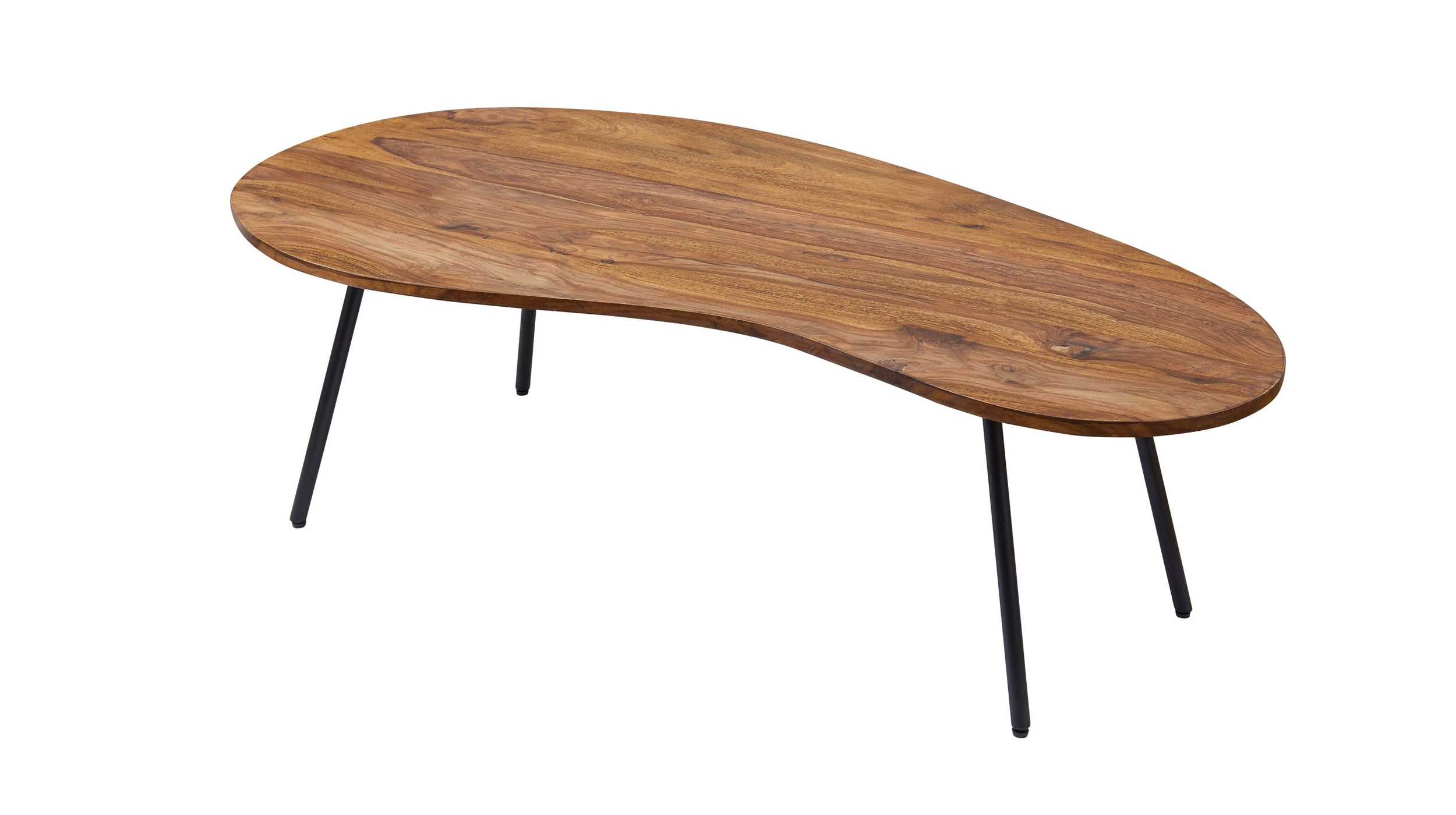 Couchtisch Sheesham massiv gebeizt 122 x 63 cm - CILAS