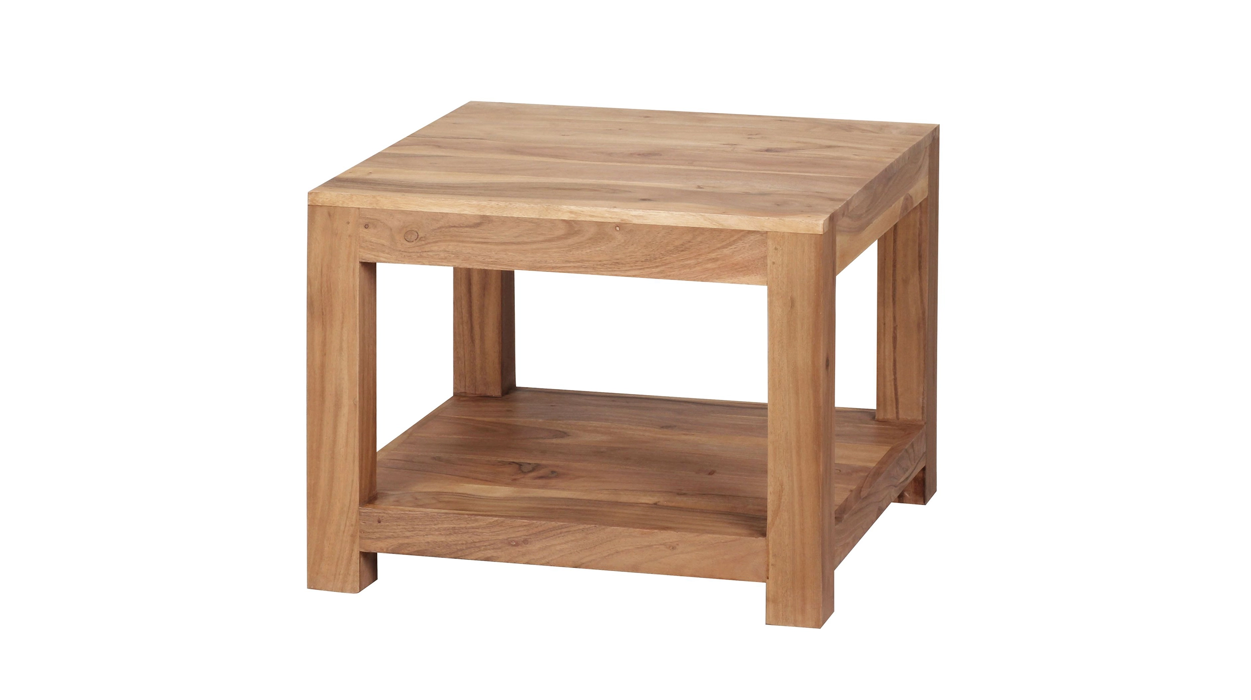 Couchtisch Akazie massiv lackiert 60 x 60 cm - METTE