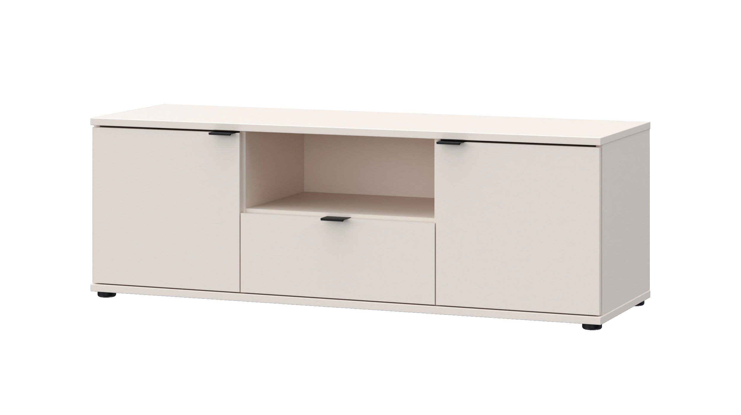 TV - Lowboard beige 130 cm TV-Board - GANYMEDE