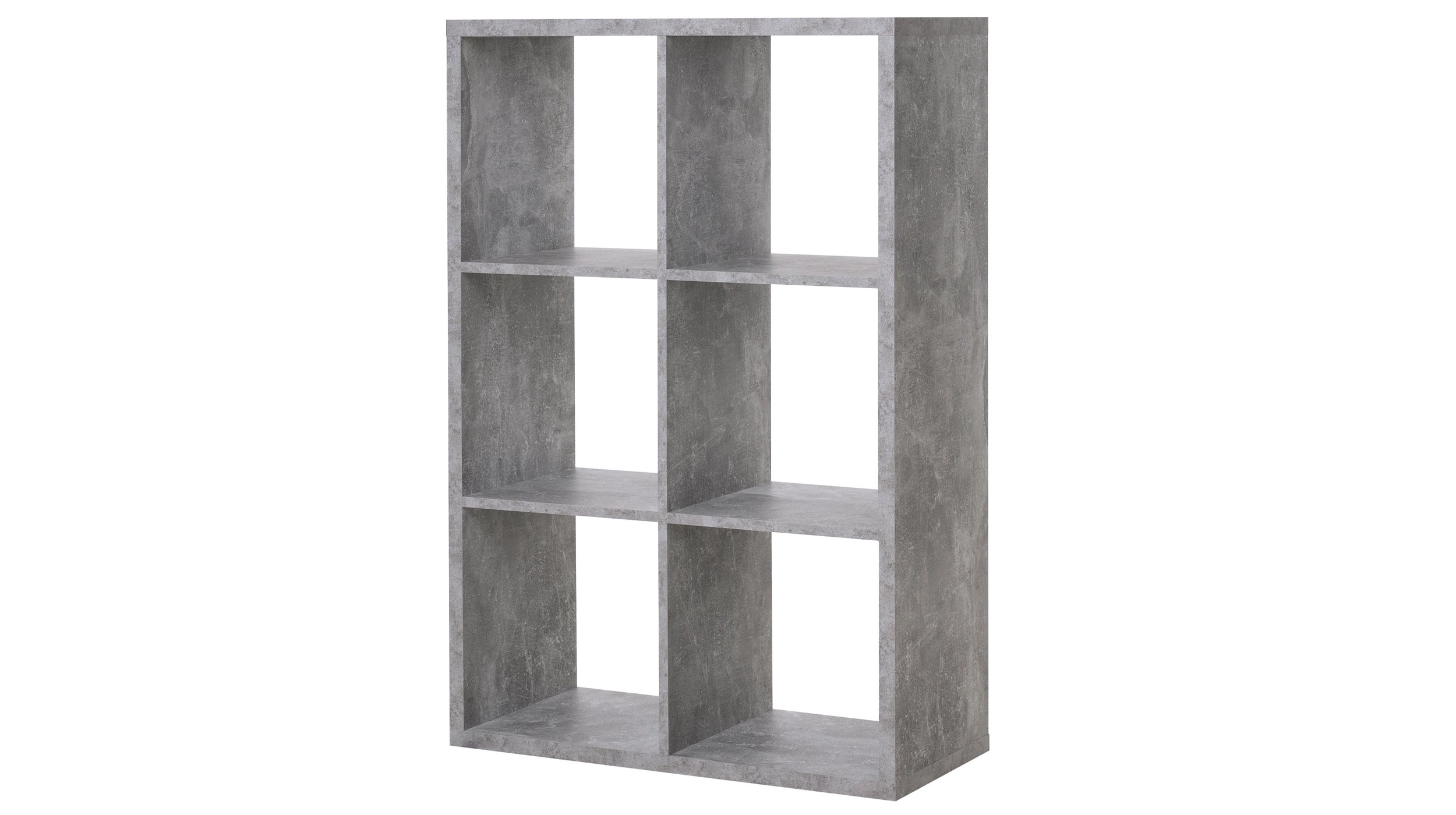 Standregal Betonoptik 73 x 107 cm - 6 Fächer - MAX