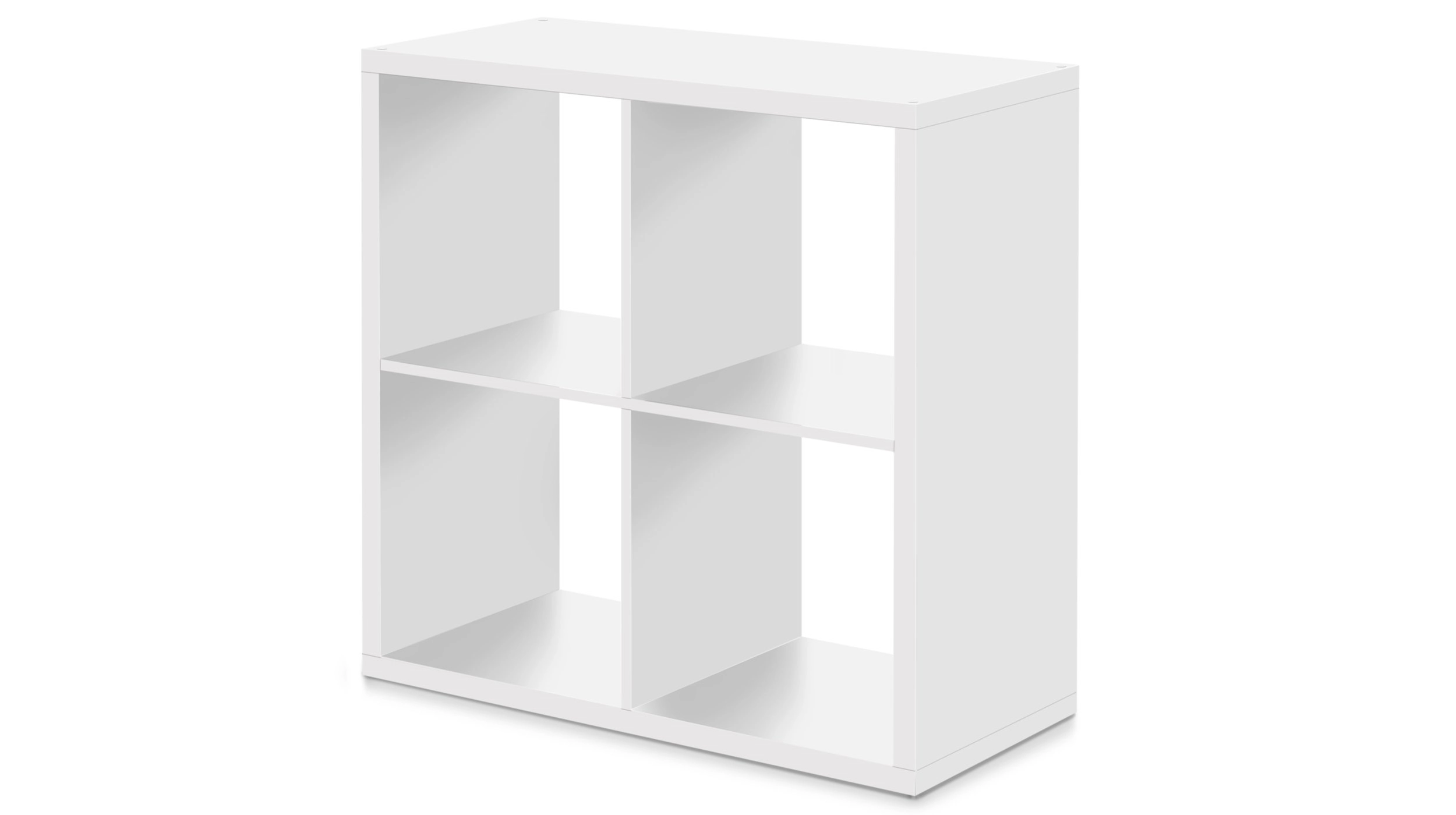 Standregal weiß 73 x 73 cm - 4 Fächer - MAX