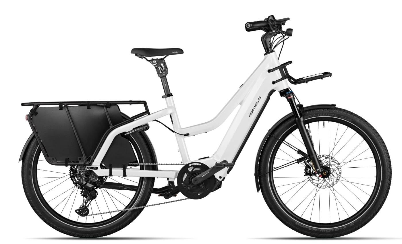 Riese & Müller Multicharger2 Mixte GT touring - 26 Zoll 625Wh 11K Trapez - pearl white/black matt
