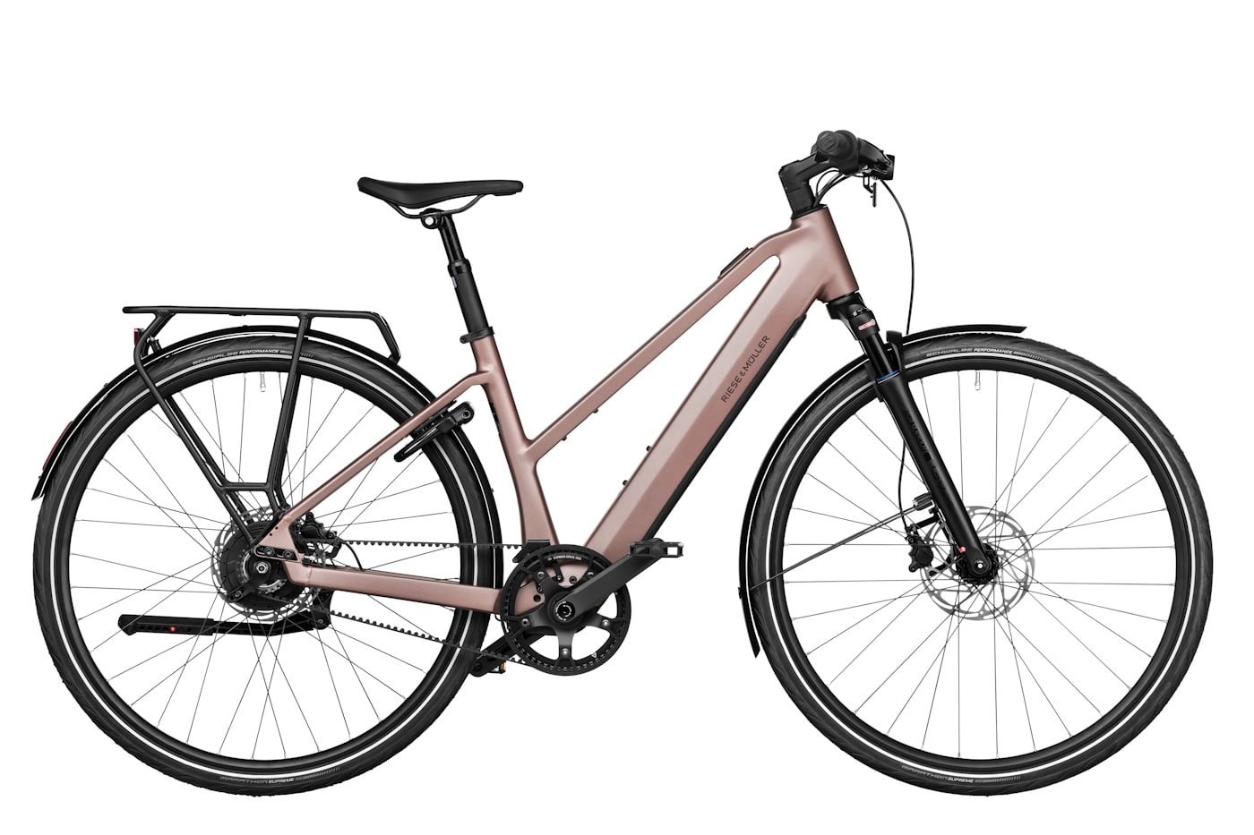 Riese & Müller UBN Seven vario - 28 Zoll 430Wh Enviolo Trapez - rose