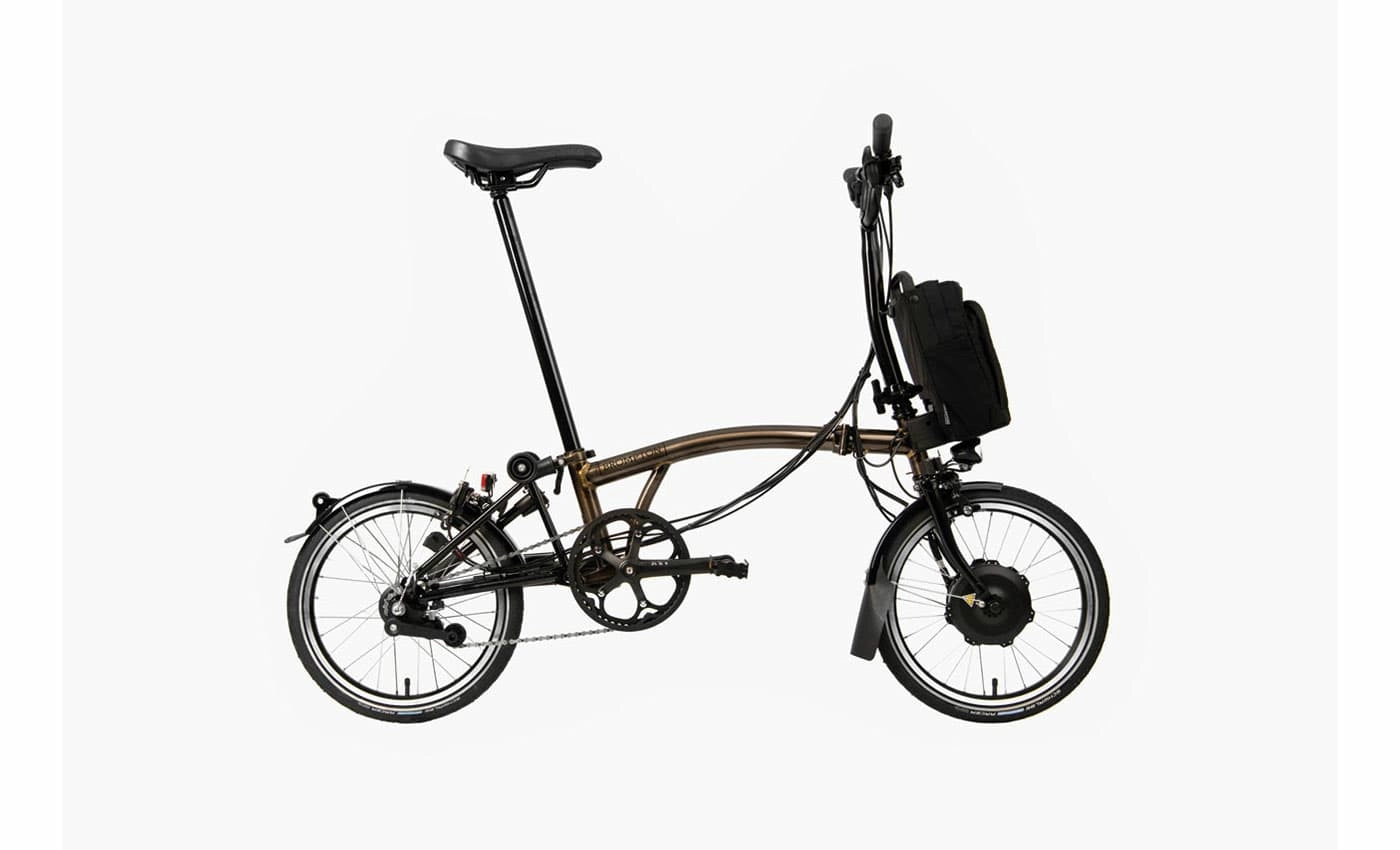 Brompton C-Line Electric Urban - Typ H - 16 Zoll 300Wh 4K Faltrad - Black Lacquer