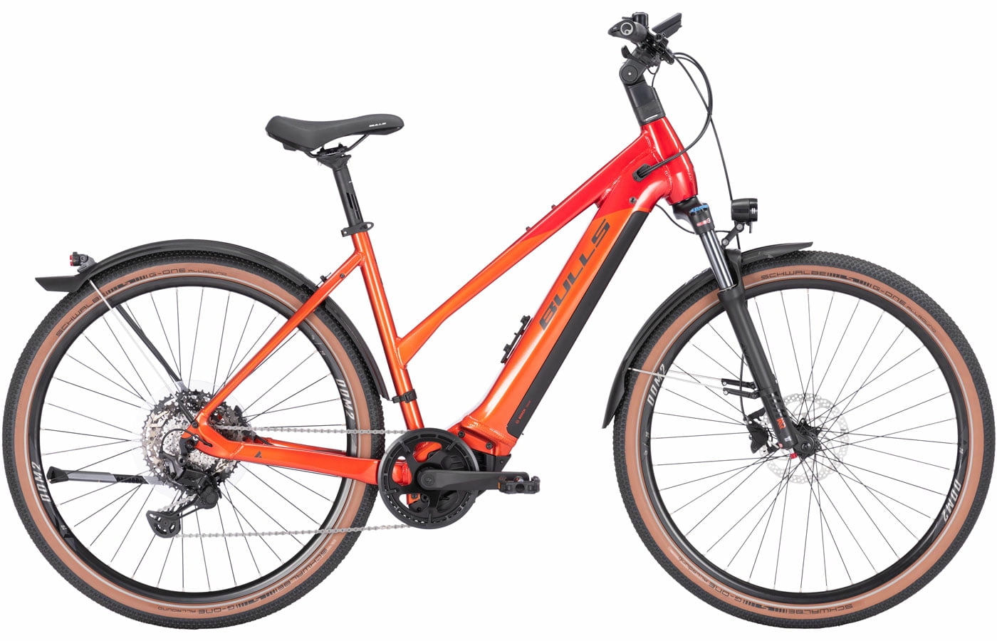 BULLS Cross Rider EVO 2 - 29 Zoll 750Wh 11K Trapez - metallic orange / chrome red