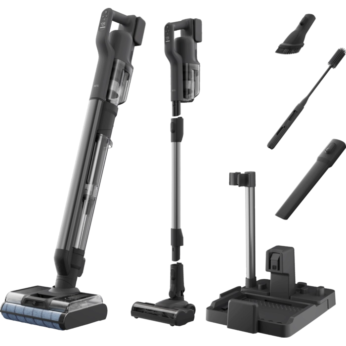 AEG 8000 3-in1 Wet&Dry Akku-Staubsauger / Akku-Laufzeit: bis zu 35 Min. / Farbe: Dark Grey AW82U2DG