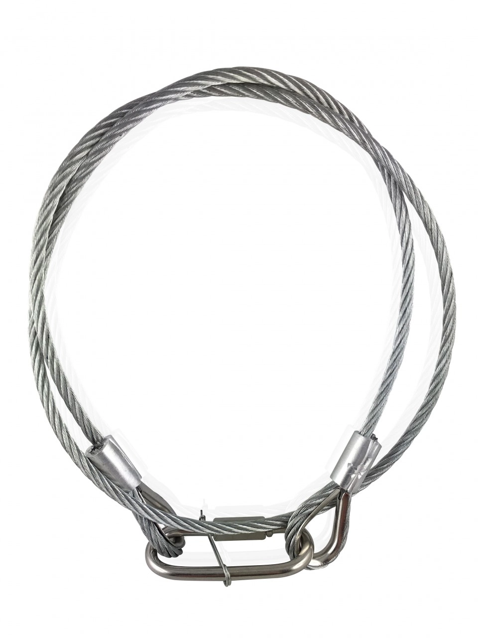 Sicherheitsseil 1000 x6mm Sicherung mit Kettenverbindungsglied/Stahlseil/Fang...