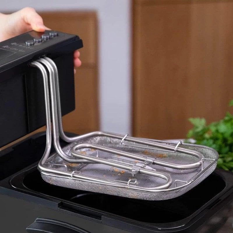 Freidora Cecotec Cleanfry Luxury 3000 3.2L 2400W Schwarz Edelstahl Filterprogramme