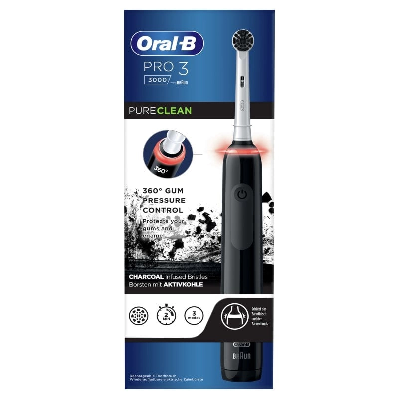 Oral-B Pro 3 3000 Elektrische Zahnbürste Schwarz (PRO3-3000NG)