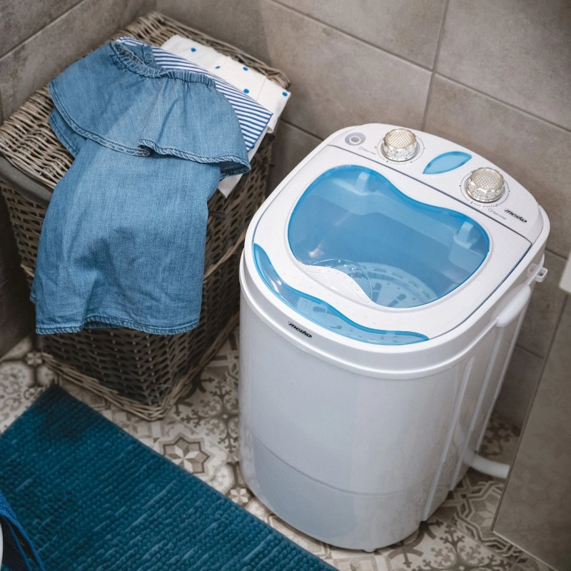 Mesko MS8053 Mini tragbare Waschmaschine 3 kg Weiß/Blau
