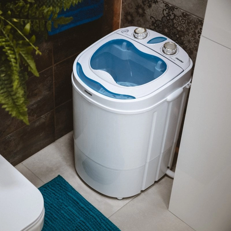Mesko MS8053 Mini tragbare Waschmaschine 3 kg Weiß/Blau
