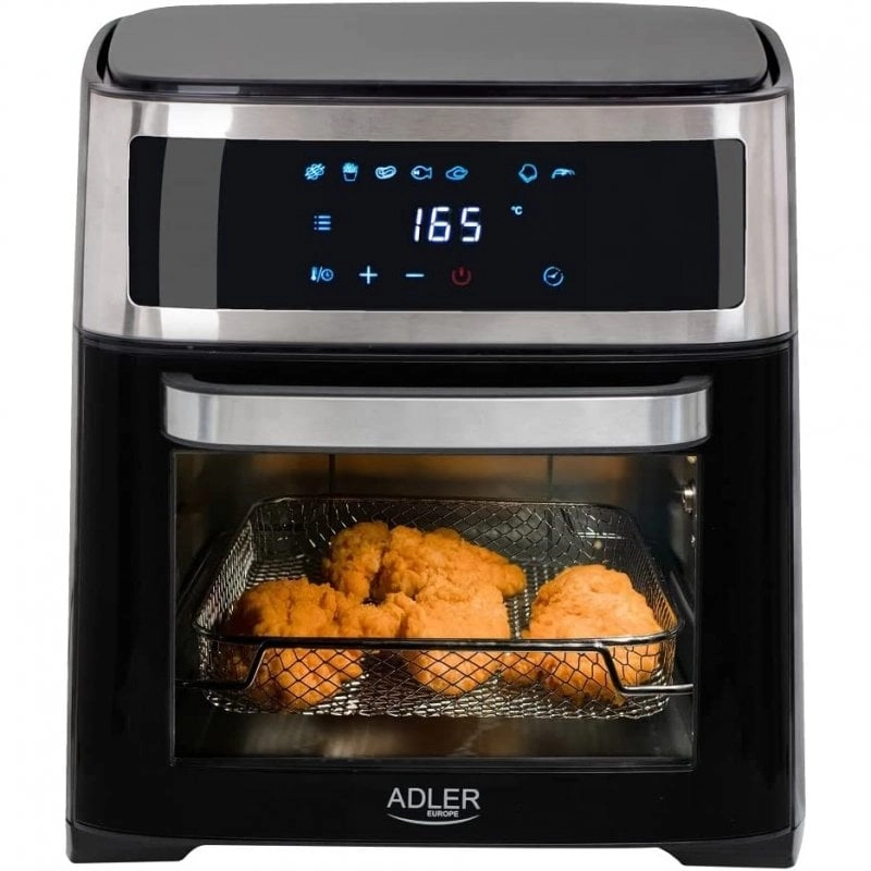 Adler AD 6309 Fritteuse Einzelbild 13 l Eigenständig 2500 W Heißluftfritteuse Schwarz, Silber