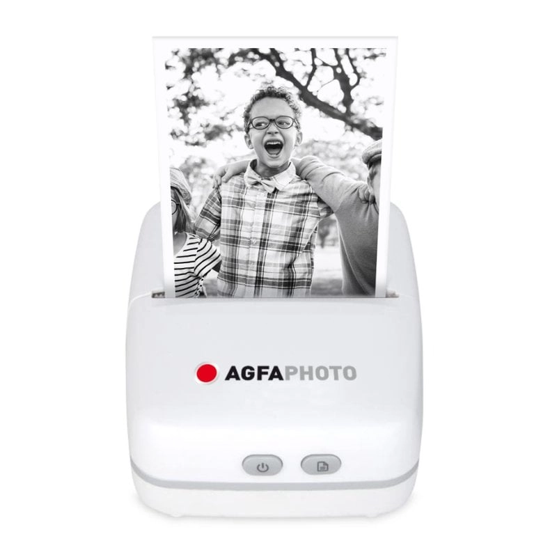 AgfaPhoto Realpix Pocket P Tragbarer monochromer Bluetooth-Fotodrucker